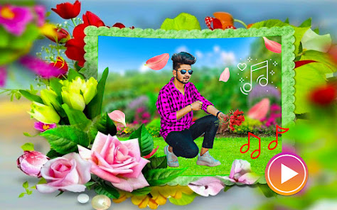 Screenshot 13 Flower photo video maker song android