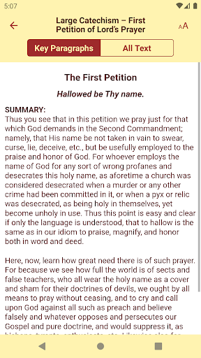 Lutheran Catechism Screenshot