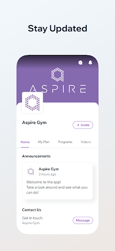 Aspire Gym Screen 2