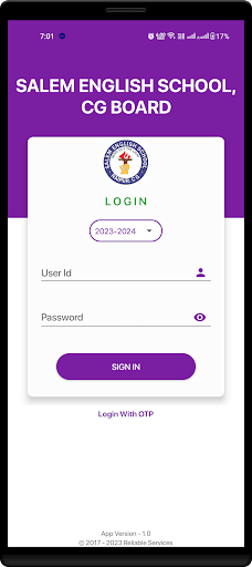 SALEM ENGLISH SCHOOL, CG BOARD Screen 2