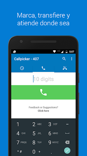 Android application Callpicker screenshort