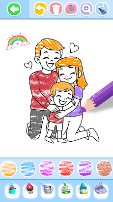 Family Love Coloring Bookのおすすめ画像4
