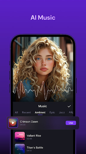 Screenshot of Zeemo:AI video maker & Caption