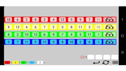 Qwixx Scorecard Screen 2