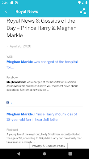 Royal News & Gossips Screen 2