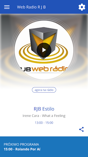 Android application Web Rádio R J B screenshort