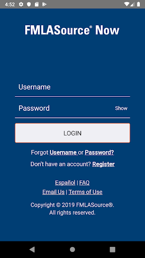 Android application FMLASource® Now screenshort