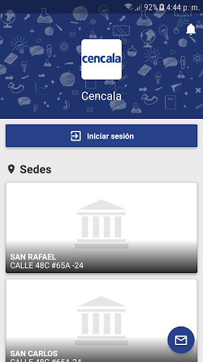 Android application Cencala screenshort