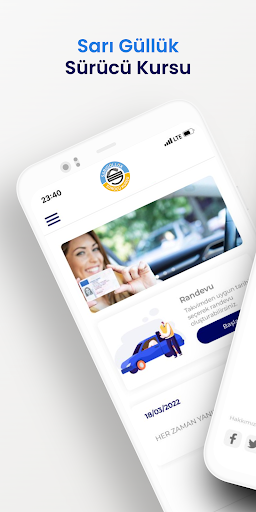 Android application Sarıgüllük Sürücü Kursu screenshort