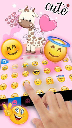 Lovely Baby Giraffe Theme Screen 3