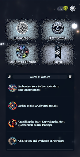 Android application AstroMystic: Horoscope & tarot screenshort