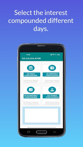 Android application CD Calculator US American bank screenshort