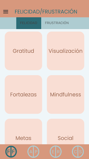 Android application ParribApp: Bienestar emocional screenshort
