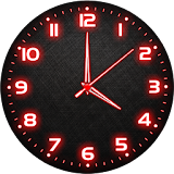 Red Analog Clock Live Wallpaper icon