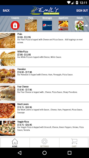 Emil’s Family Restaurant Screen 3