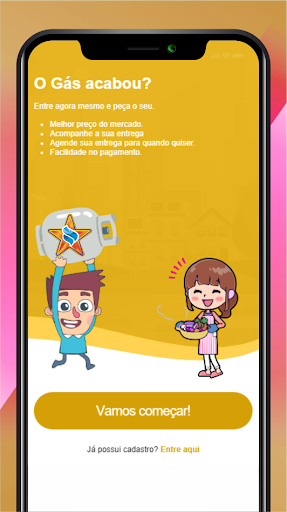 Android application Estrela Gás screenshort