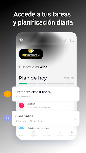Android application FITPROGRAM screenshort