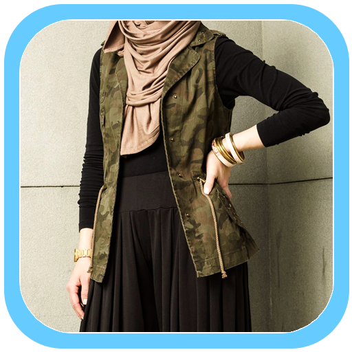 Fashionable Hijab jeans Dress logo