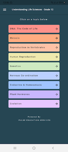 Android application Understanding Life Sciences 12 screenshort