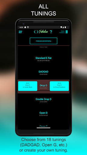 FABULUS Guitar Chord Positions Screen 2