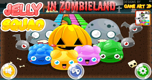 Android application JellySquad in Zombieland screenshort