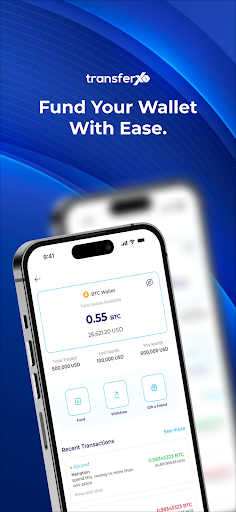 TransferXO: Buy & Sell Bitcoin Screen 2