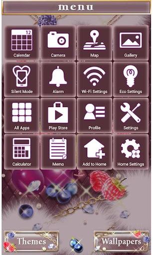 Girly Theme-Sparkle Fruits- Screen 3