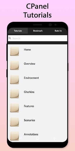 Android application Easy CPanel Tutorial screenshort