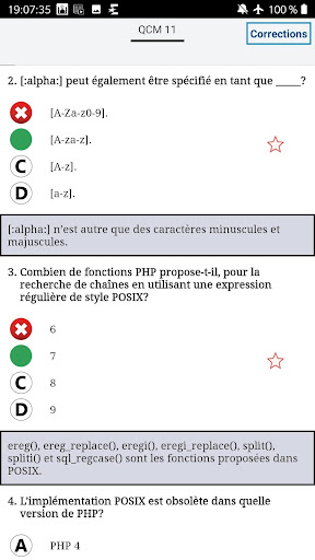 QCM PHP Entrainement avec expl Screen 2