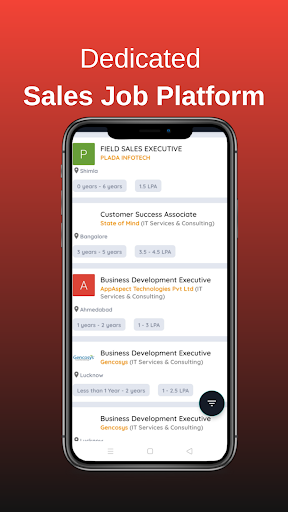 Android application Interview Cracker, Job Search screenshort