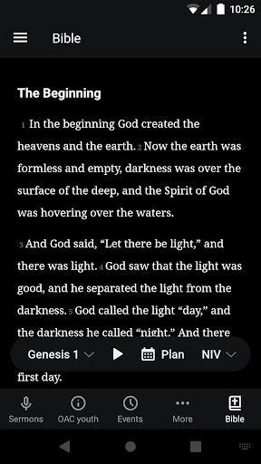 Open Arms Church App Screen 3