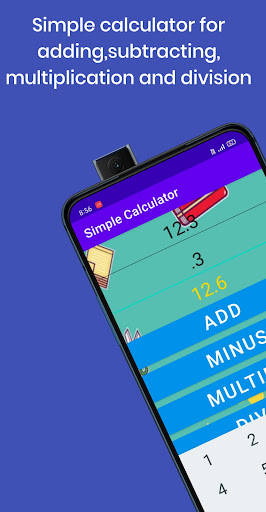 Android application Simple Calculator screenshort