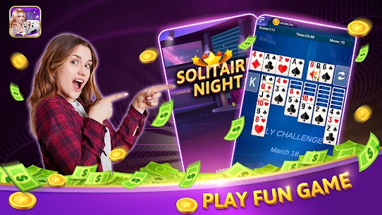 Solitaire Night：Beauty Card game Apk Mod for Android [Unlimited Coins/Gems] 1