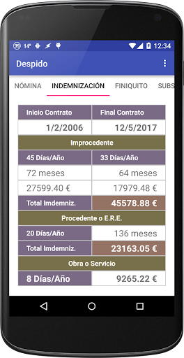 Despido Screen 3