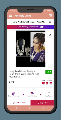 Jewellery Online Shopping App Screen 2