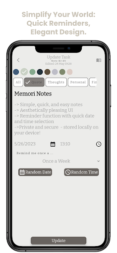 Screenshot of Memori Note -Notes to remember
