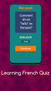 LEARNING FRENCH QUIZ