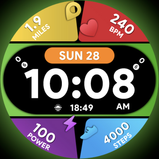 Colorful Info - Watch face Logo