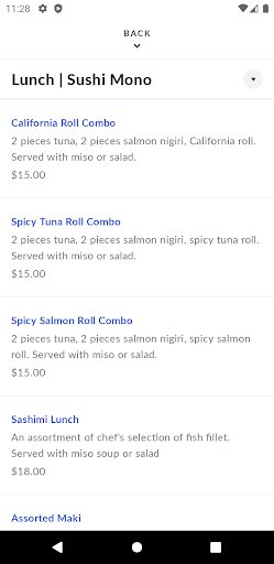 Blu Fish Sushi Bistro Screen 3
