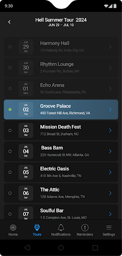 GigSheets Mobile Screen 2