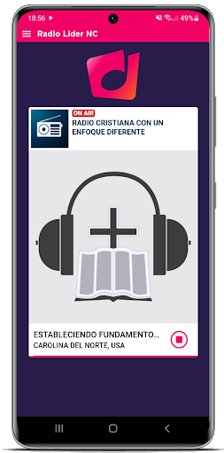 Android application Radio Lider NC screenshort