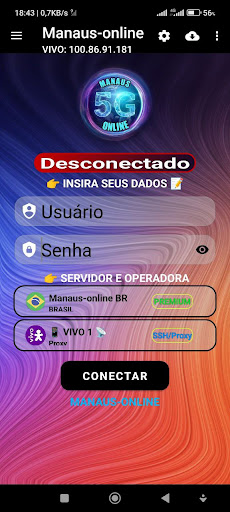 MANAUS-ONLINE Screen 2