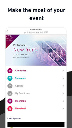 Android application PI Apparel screenshort