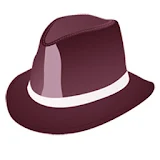 Men's fashion style hat photo icon