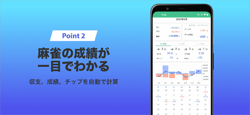 雀ログ ~麻雀の成績・収支を記録する帳簿アプリ~ Screen 3