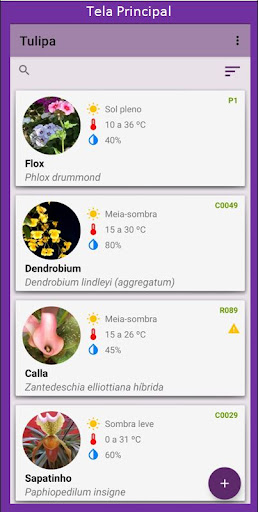 Android application Tulipa screenshort