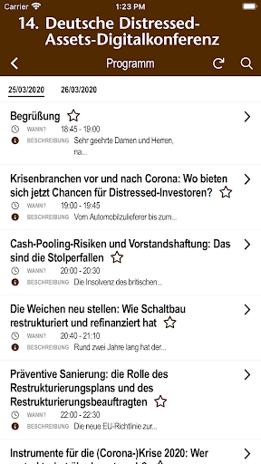 F.A.Z.-Fachverlag Events Screen 3