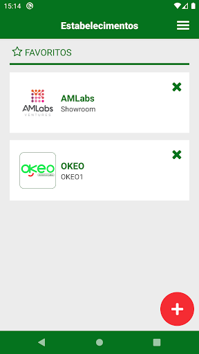 Android application OKEO screenshort