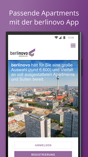 Android application berlinovo screenshort