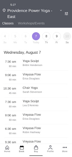 Providence Power Yoga Screen 2